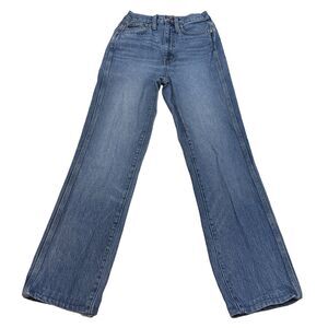 POINT SUR Jeans Womens Size 25 Blue Indigo Rigid Bootcut High Rise J Crew BOHO